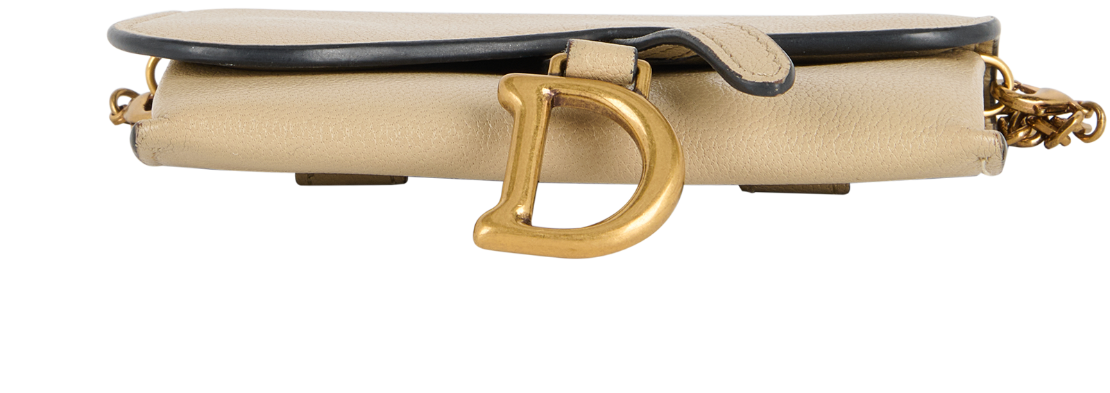 Christian Dior Nano Saddle Pouch, &pound;595, Accessories, Beige, Leather, Top view